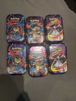 Pokemon - Mega Evolution - Mini Tins. Brand New, Factory Sealed 6x - Image 1