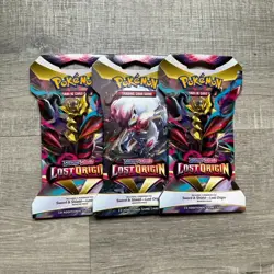 Pokemon TCG Lost Origin Sleeved Booster Pack [x3] Brand New & Sealed 820650850561 - Image 1