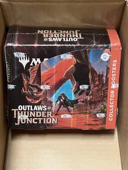 MTG Outlaws of Thunder Junction Collector Booster Box Sealed New - Image 1