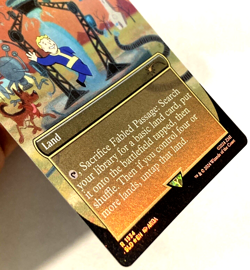 MTG Fabled Passage *BORDERLESS RAINBOW FOIL* Fallout Secret Lair 1534 NM - Image 2