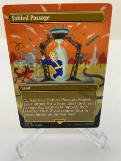 MTG Fabled Passage 1534 Borderless Fallout Secret Lair - Image 1