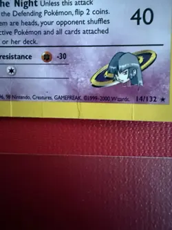 Pokemon TCG Sabrina's Gengar Holo Rare Card 14/132 Gym Heroes Series - Image 3