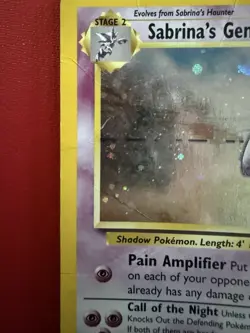 Pokemon TCG Sabrina's Gengar Holo Rare Card 14/132 Gym Heroes Series - Image 4