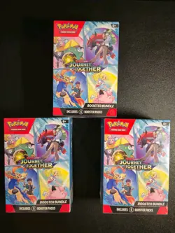 Pokemon TCG Journey Together Booster Bundle SEALED - 6 Booster Packs - Image 1