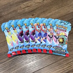 LOT OF 9 - Pokemon TCG Journey Together Sleeved Booster Pack - Factory Sealed - Image 1