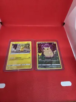 Pokemon Pikachu Card Lot x2 - Pokemon GO Pikachu & Jungle Pikachu - Near Mint - Image 1