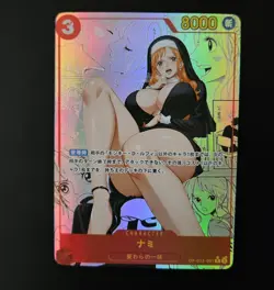 Custom Nami Nun Manga Goddess Waifu Card Holo One Piece CCG - Image 1