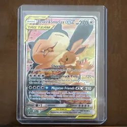 Pokemon Eevee & Snorlax GX Tag Team Promo Holo 270 HP SM169 Basic MP - Image 3