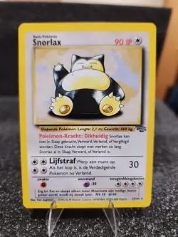 Snorlax 27/64 Non-Holo Pokemon Jungle WOTC 1999 MP Dutch MINT - Image 3