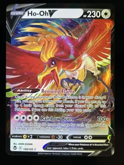 Ho-Oh V 140/195 SWSH12: Silver Tempest Pokemon - Image 1