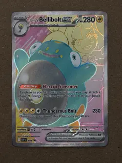 Pokemon TCG Bellibolt EX Black Star Promo 194 Full Art Holo (English) LP - Image 1