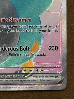 Pokemon TCG Bellibolt EX Black Star Promo 194 Full Art Holo (English) LP - Image 5