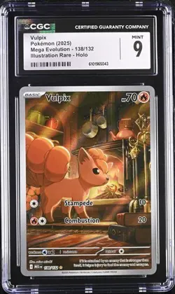 Pokemon Mega Entwicklung Vulpix 138/132 MEG Deutsch PSA CGC 9 - Image 1