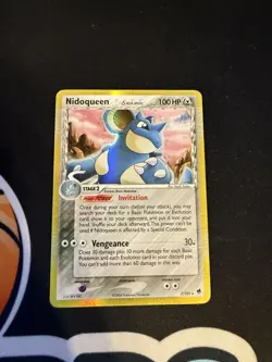 Delta Species Nidoqueen 7/101 EX Dragon Frontiers Holo Rare Pokemon TCG DMG - Image 1