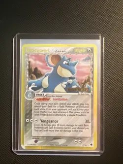Pokemon Nidoqueen TCG Delta Species EX Dragon Frontiers Card 7/101 Reverse Holo - Image 1