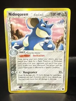 Pokemon TCG Nidoqueen (Delta Species) 7/101 Holo Rare - EX Dragon Frontiers - - Image 1