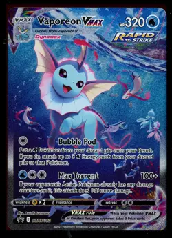 Pokemon Vaporeon VMAX SWSH182 Sword & Shield Promo Card Near Mint - Image 1