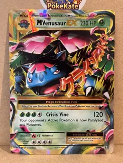 Pokemon TCG M Venusaur Ex 2/108 XY Evolutions Ultra Rare Holo- English- Raw- NM+ - Image 1