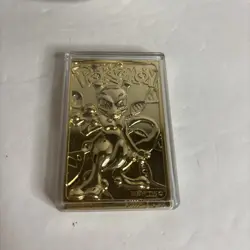 1999 Burger King Limited Edition 23K Gold-Plated Mewtwo Pokemon Card No Box - Image 3