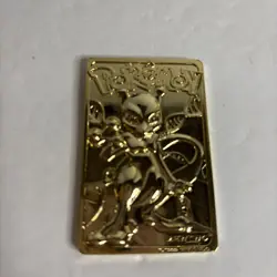 1999 Burger King Limited Edition 23K Gold-Plated Mewtwo Pokemon Card No Box - Image 5