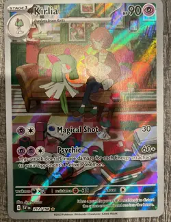 Pokemon TCG Kirlia Illustration Rare Scarlet & Violet 212/198 English Full Art - Image 1