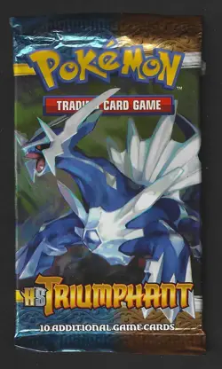 Pokemon "HGSS Triumphant" 10-Card Sealed Booster Pack (Palkia) Paper - Image 1