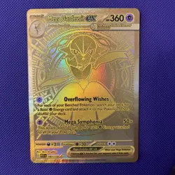 Pokemon TCG Mega Gardevoir EX 187/132 Mega Evolutions Gold Hyper Rare NM/Mint - Image 1