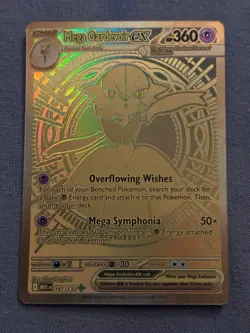 Mega Gardevoir EX 187/132 Mega Evolutions Gold Hyper Rare NM/Mint Pokemon TCG - Image 1