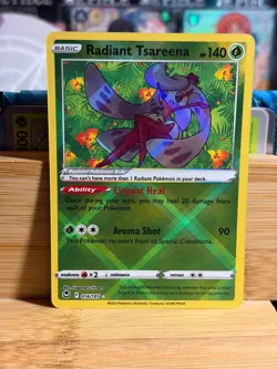 RADIANT TSAREENA 016/195 Silver Tempest Radiant Rare Holo Pokemon TCG Near Mint - Image 1