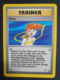Misty 102/132 Trainer - Gym Heroes Set - Pokemon Card - Excellent - Image 1