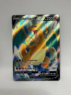 Pokemon TCG Charizard v Full Art Ultra Rare Card SWSH Brilliant Stars 153/172 - Image 1