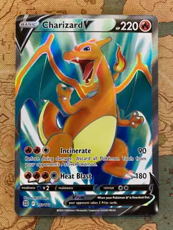 Pokemon Card TCG - Charizard V 153/172 Full Art Ultra Rare Brilliant Stars NM - Image 2