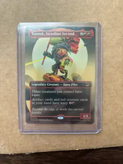 1x NM BORDERLESS FOIL Tannuk, Steadfast Second MTG Edge of Eternities SV - Image 1