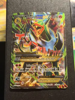 Pokemon TCG M Houndoom EX 154/162 Full Art Ultra Rare XY Breakthrough DAMAGED - Image 1