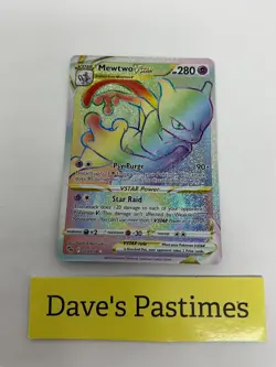 Mewtwo VSTAR (Secret) 079/078 Pokemon GO (PGO) TCG Rainbow - Image 1