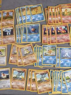 Vintage Pokemon Cards Base Set Bulk Bundle Lot LP-NM 1999 Charmander Squirtle - Image 3