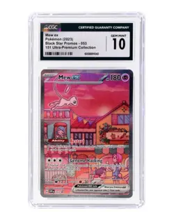 2023 POKEMON CGC 10 MEW EX 053 151 ULTRA PREMIUM COLLECTION UPC BLACK STAR PROMO - Image 1