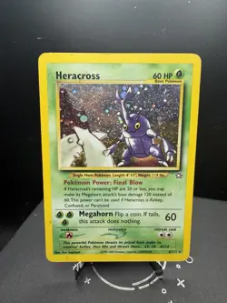 Pokemon TCG WOTC Neo Genesis Heracross 6/111 Holo Rare Unlimited MP - Image 1