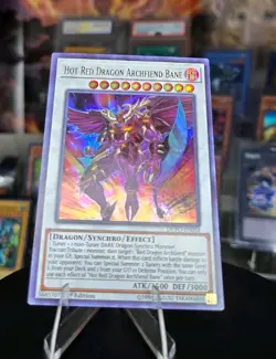 Yu-Gi-Oh! Hot Red Dragon Archfiend Bane DUPO-EN058 Ultra Rare 1st Edition NM - Image 1