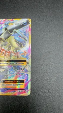 Pokemon TCG Mega-Blastoise-EX Evolutions Holo Full Art Ultra Rare Card 102/108 - Image 3