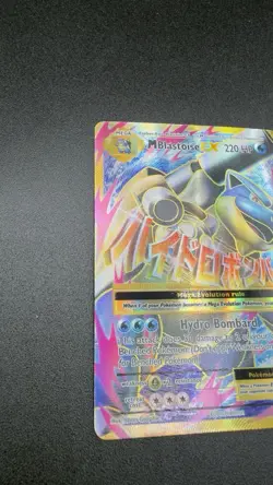 Pokemon TCG Mega-Blastoise-EX Evolutions Holo Full Art Ultra Rare Card 102/108 - Image 4