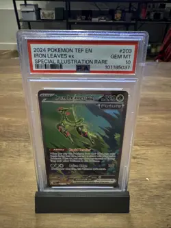 2024 Pokemon TEF en Iron Leaves EX Special Illustration Rare #203 PSA 10 Gem MT - Image 1