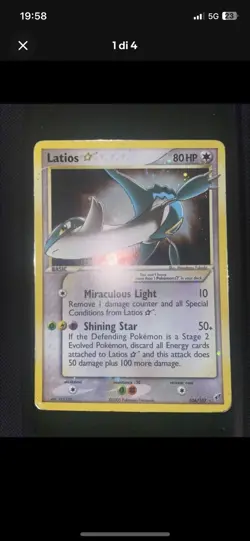 Pokemon LATIOS GOLD STAR - 106/107 EX DEXOYS - EX PSA 5 - ENGLISH 2005 - Image 1