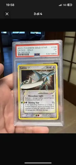 Pokemon LATIOS GOLD STAR - 106/107 EX DEXOYS - EX PSA 5 - ENGLISH 2005 - Image 3