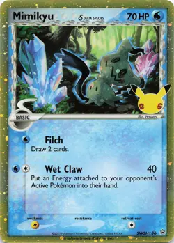 Pokemon Mimikyu (Delta Species) Promo SWSH: Sword & Shield Promo Cards #SWSH136 - Image 1