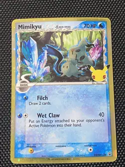 Pokemon Mimikyu (Delta Species) SWSH136 Sword & Shield Promo Cards Holo LP/NM - Image 1
