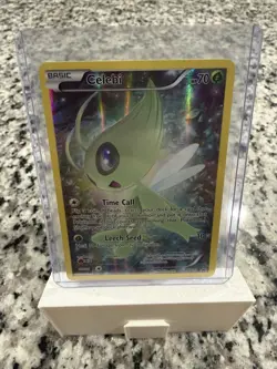 Celebi XY111 XY Mythical Collection Full Art Holo Black Star Promo MP - Image 1