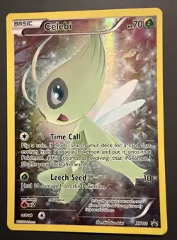 Celebi XY111 NM black star promo Pokemon Card Holo Rare mythical Collection - Image 1