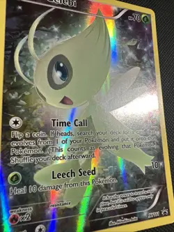 Pokemon TCG Mythical Celebi XY111 Full Art Black Star Holo Promo LP - Image 2