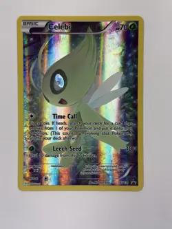 Pokemon TCG Celebi XY111 Black Star Promo Mythical Collection Full Art Holo LP - Image 1
